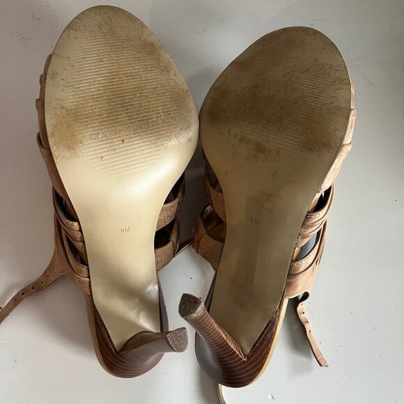MARC FISHER Tan Leather Heels - Picture 5 of 6